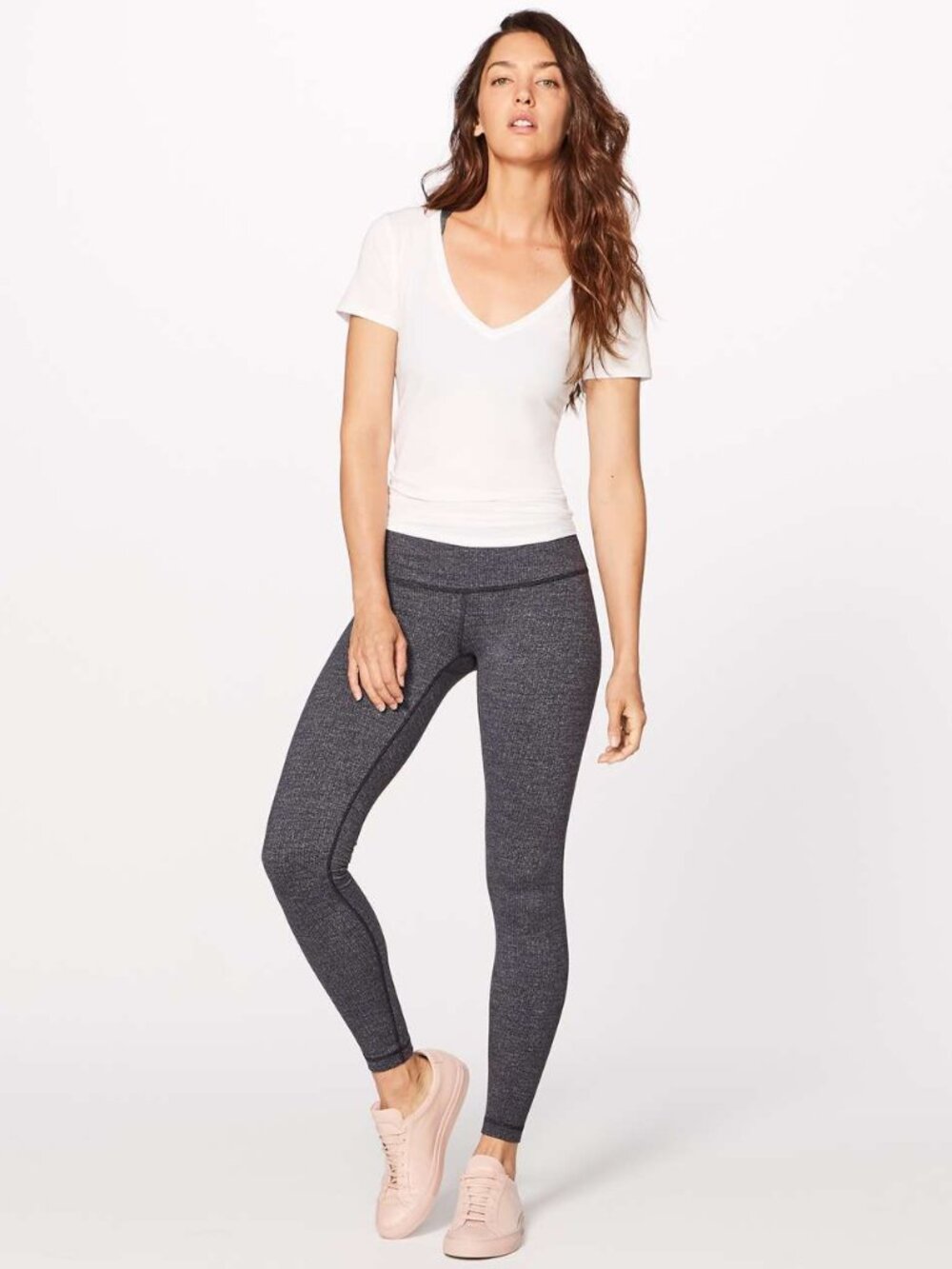 Lululemon Wunder Under High Rise Variegated Knit Leggings Size 6